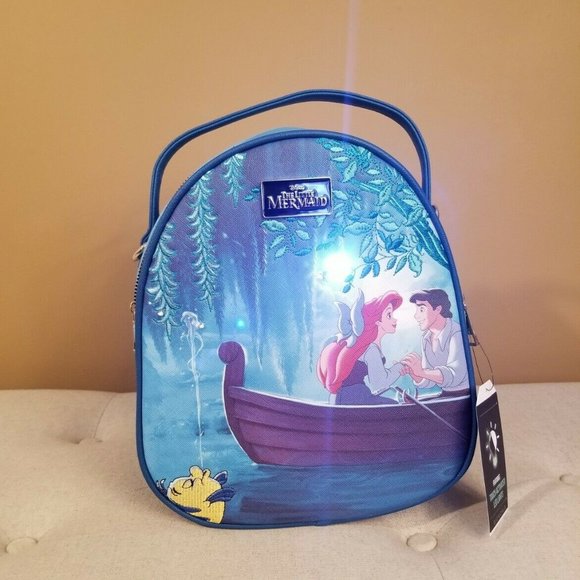 Disney The Little Mermaid Kiss The Girl Ariel & Eric Light Up Mini Backp… main image 10